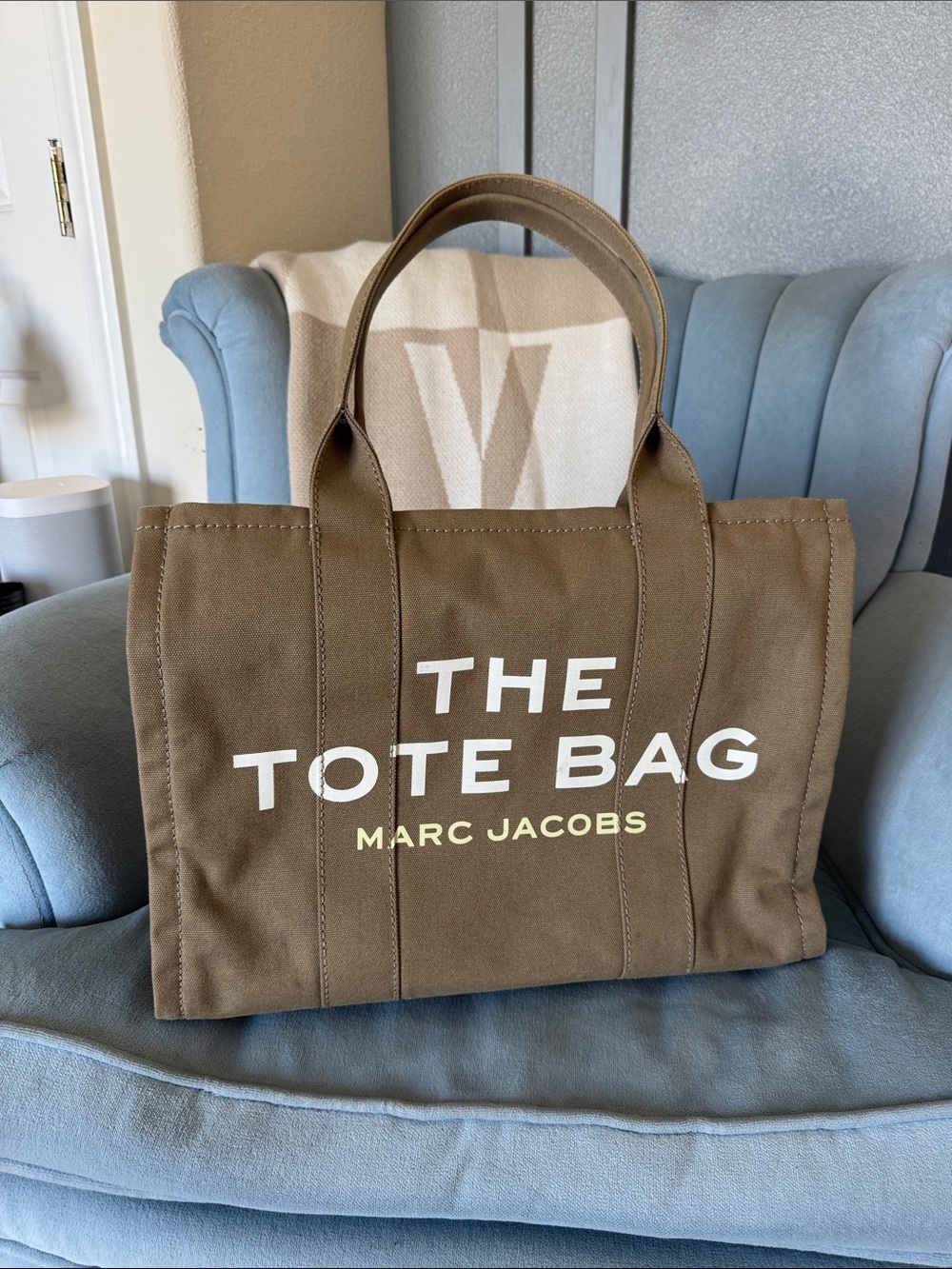 Marc Jacobs Brown Canvas 'The Tote Bag' Duffel
